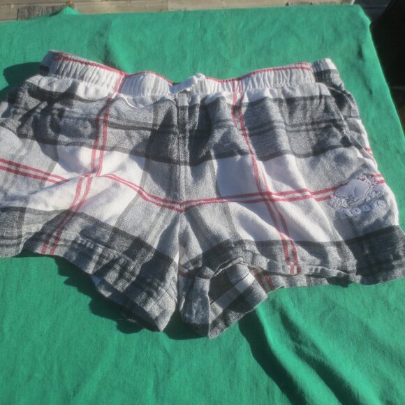 Roots Canada Cotton Flannel Pajama Lounge Shorts - Large Women's. - Picture 1 of 9